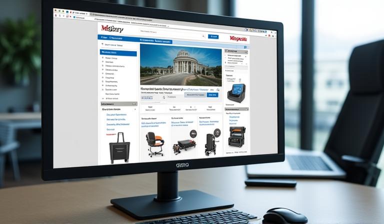 E-commerce platform interface design